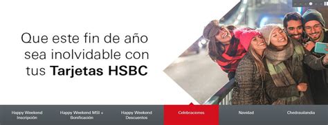 HSBC Happy Weekend Diciembre 2022 hasta 20 de bonificación en tiendas