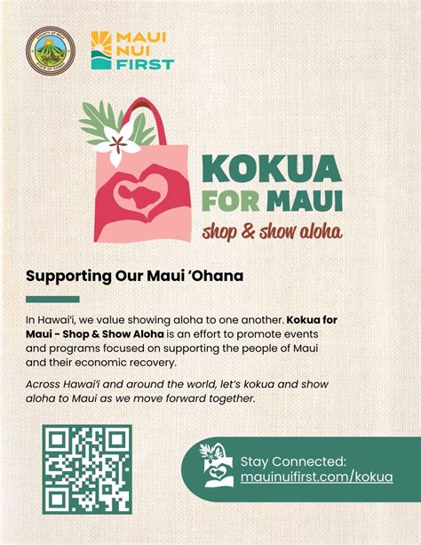 Chamber Of Commerce Hawaii On Linkedin Kokua For Maui