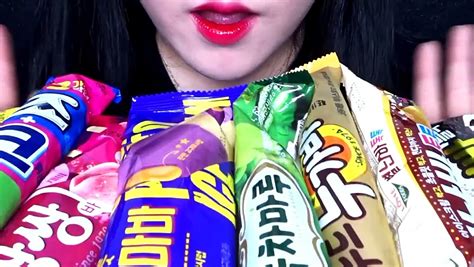 ASMR KOREAN ICE CREAM CHOCOLATE ICE CREAM Video Dailymotion