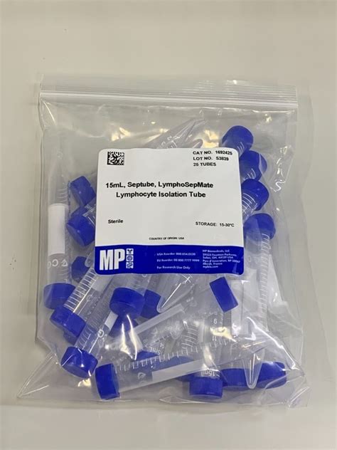 Mp Biomedicals Lymphospinner Lymphocyte Isolation Tubes Tubes Cell