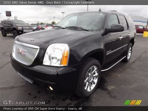 Onyx Black Gmc Yukon Denali Awd Cocoa Light Cashmere Interior