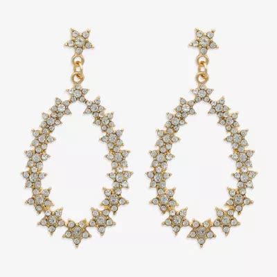 Mixit Hypoallergenic Gold Tone Cubic Zirconia Star Drop Earrings Color