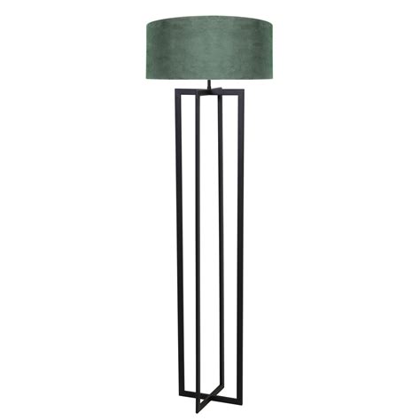 Light Living Mace Lampenvoet Vloerlamp Met Groene Velvet Kap