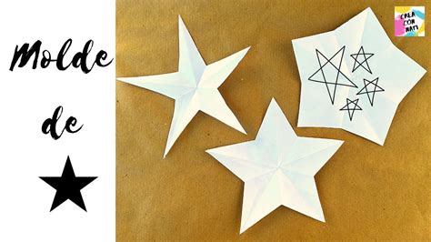 Cómo hacer una ESTRELLA DE PAPEL FÁCIL MOLDE de estrella ORIGAMI