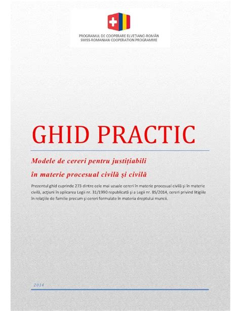 PDF GHID PRACTIC PROCEDURA CIVILA CIVILFAMILIEI MUNCII DOKUMEN TIPS