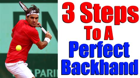 How To Hit A Tennis Backhand Modern One Handed Backhand In 3 Steps