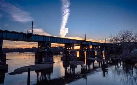 Magical Sunset Over James River Richmond Virginia Ravi Cheekati