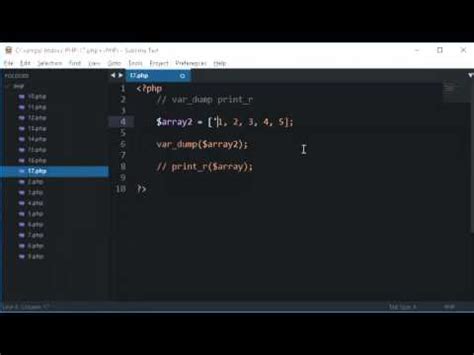 Php Tutorial Var Dump And Print R Youtube