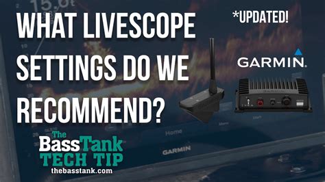 Updated Garmin Livescope Settings Which Ones Work Best Techtip Youtube