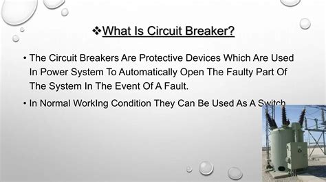 Selection Of Circuit Breaker Ppt