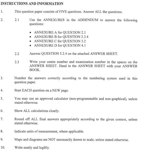 Grade 12 Mathematics Literacy Past Paper