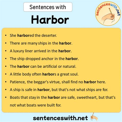 Sentences with Harbor, Sentences about Harbor - SentencesWith.Net