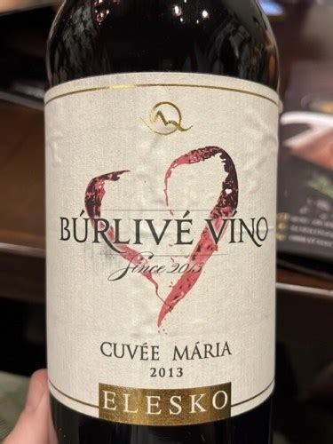 Elesko Búrlivé Cuvée Mária Vivino US