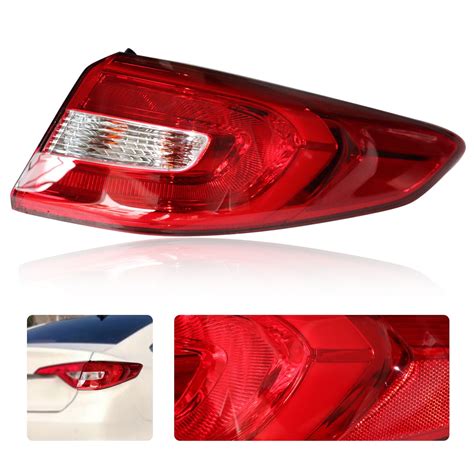 Anqidi Right Passenger Side Rear Tail Light Fits 2015 2016 2017 Hyundai Sonata Outer Taillight