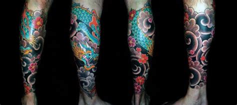 Dragon Leg Tattoo Designs For Men Masculine Ink Ideas