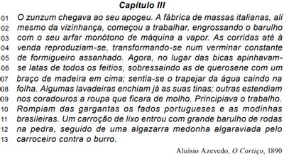 Quest O Texto Iia Partir Do Fragmento De O Corti O De Alu Sio Azevedo