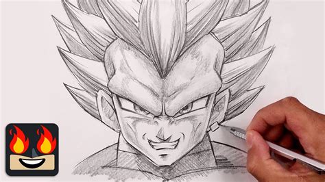 How To Draw Vegeta Ultra Ego Dragon Ball Youtube