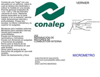 Triptico Del Vernier Y Micrometro Ppt Descarga Gratuita