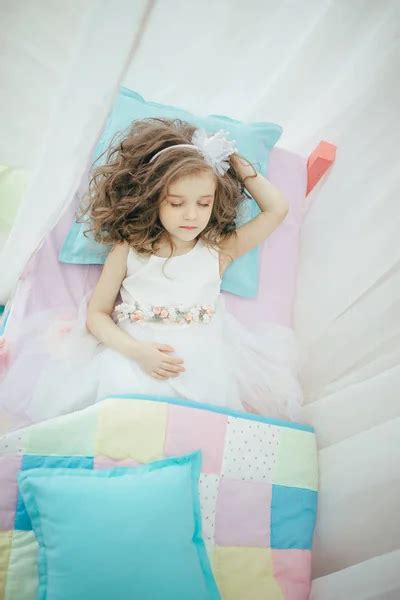 Little Girl Bedroom Sleeping — Stock Photo © rss_maxim #188110118