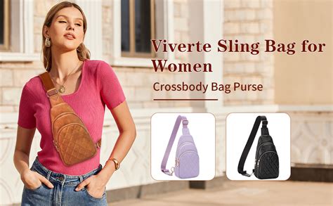 Amazon Viverte Sling Bag For Women Crossbody Bag Purse Womens