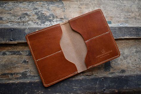 The Fab Horween Bifold Wallet Personalized Horween Leather Wallet