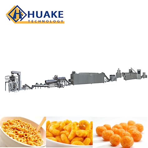 Kg H Industrial Extruded Multi Functional Corn Puff Snack Food