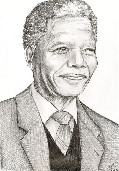 How To Draw Nelson Mandela