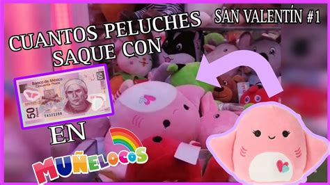 RETO DE LOS 5 PELUCHES CON 50 PESOS Ganamos peluches de San Valentín