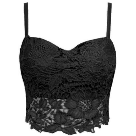 Lace Bralet Crop Top Lace Crop Tops Black Lace Shirt Black Bralette Top