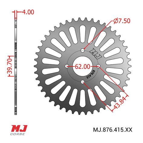 Mj Rear Sprocket For Italjet Victory Mj Corse