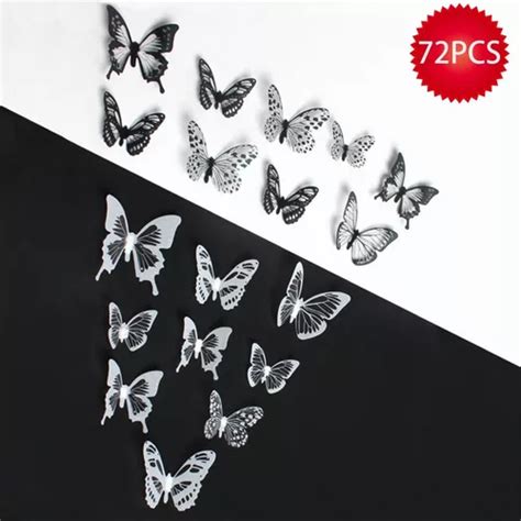 Mariposas Decorativas Pegatina Pared D Calcoman A Pcs Mercadolibre