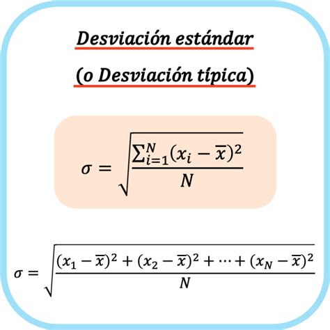 Desviación estándar o desviación típica