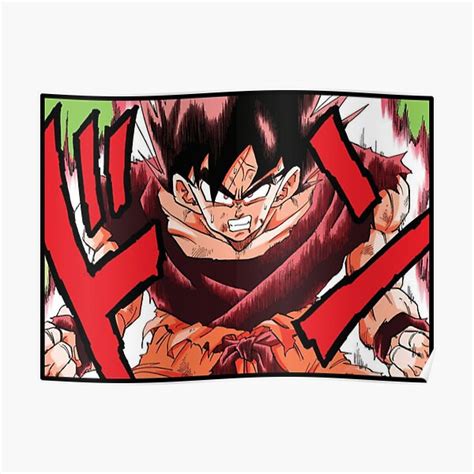 Goku Namek Kaioken Poster For Sale By Coltian Redbubble