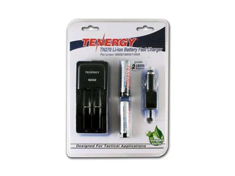 Tenergy TN270 33021 Li Ion 18500 18650 14500 Battery Fast Charger