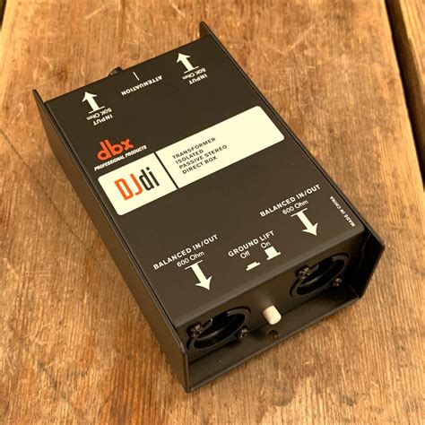 dbx djdi passive  channel direct box   mixer manual dbx