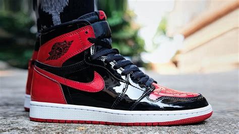 Your Best Look Yet At The Air Jordan 1 High Og Patent Bred The Sole