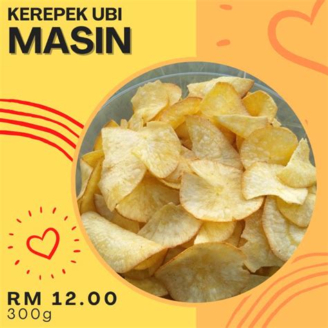 Kerepek Ubi Masin Rasa Asli Rangup Citarasa Kampung Homemade