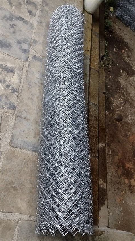 Stainless Steel 4mm Galvanized Iron Chain Link Fencing Mesh Size 3 X