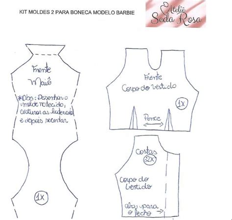 Moldes De Roupas De Bonecas Para Imprimir Gratis