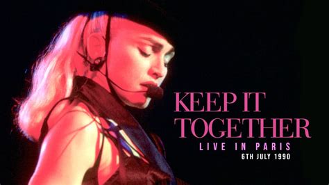 Madonna Keep It Together Blond Ambition Tour Live In Paris Th