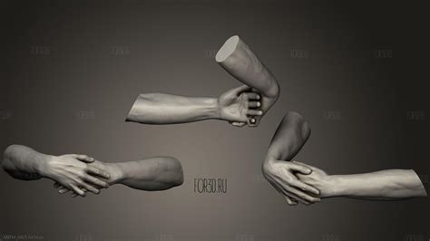 Male Hands 5 3d Stl Model For Cnc