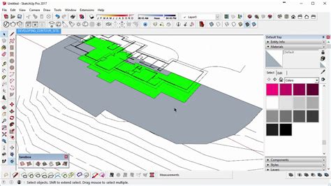 Sketchup Intermediate Tutorials How To Use The From Contours Tool