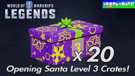 World Of Warships Legends Opening Santa Level Crates Youtube