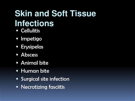 Skin And Soft Tissue Infections Ppt Download