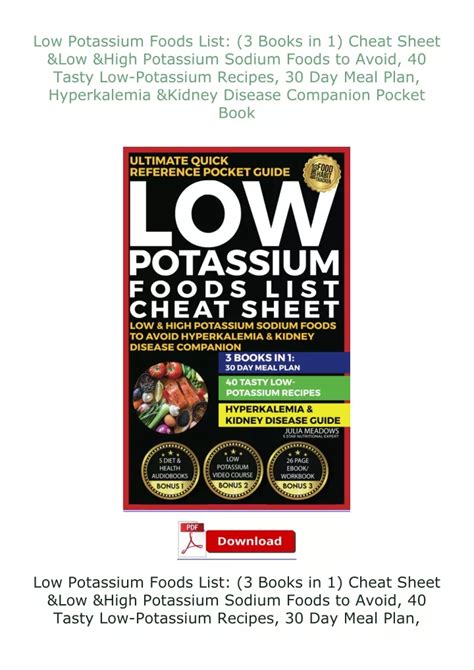 PPT - Low-Potassium-Foods-List-3-Books-in-1-Cheat-Sheet--Low--High ...