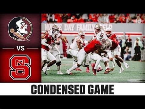 Florida State Vs NC State Condensed Game 2022 ACC Football YouTube