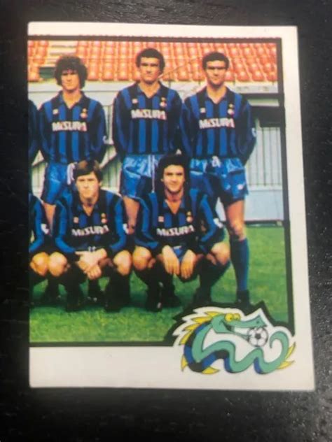 FIGURINA CALCIATORI PANINI 82 83 SQUADRA INTER DX N 144 NUOVA CON