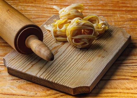 Pasta and rolling-pin stock image. Image of design, dinner - 45595743