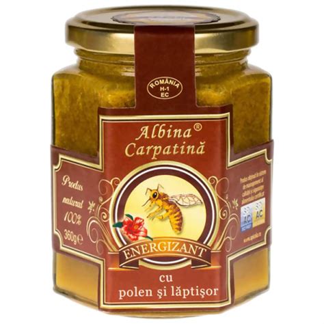 Albina Carpatina Supliment Alimentar Energizant Cu Polen Si Laptisor