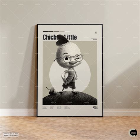 Chicken Little, Retro Movie Poster, Midcentury Modern, Retro Tv Show ...